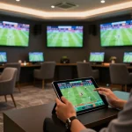 Engage in fb88 đăng nhập for live sports betting excitement on a modern tablet setup.
