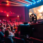ผู้คนที่สนุกกับการชมภาพยนตร์ในโรงภาพยนตร์ 11-hd.com มีบรรยากาศที่น่าตื่นเต้น