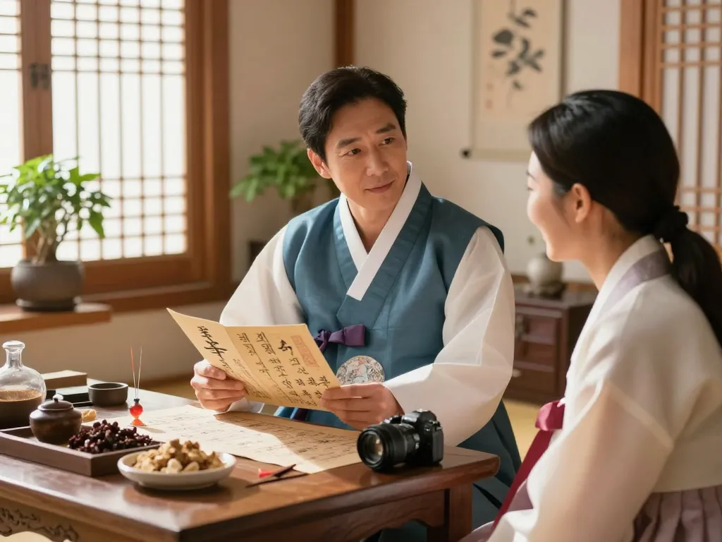 Patient receiving care at 수원한의원 showcasing traditional healing methods and personalized treatment.