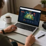 Engaging online gaming experience on 678vip trang chủ, with player analyzing strategies and interface.