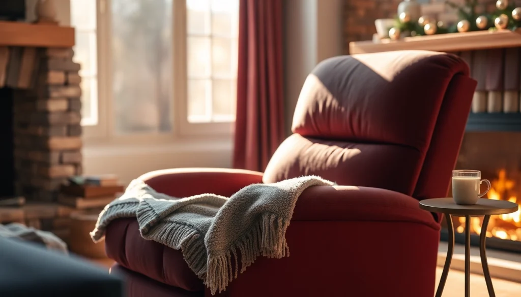Comfortable heated lift chairs offering warmth and relaxation in a cozy living room atmosphere.