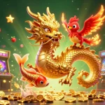 Experience thrilling action with hb88 as the dragon soars through a vibrant casino scene.