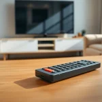 Bedienung einer Panasonic Universal Fernbedienung für TV Zubehör zur einfachen Steuerung.