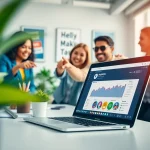 instagram フォロワー 購入に関するデータを分析するマーケティングチームの様子