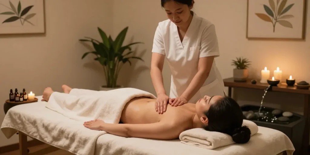 Revitalizing 창원마사지 experience with professional therapist in serene wellness environment.