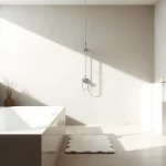 Explore elegant showers Australia, showcasing a modern bathroom with sleek fixtures and a serene atmosphere.
