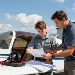 Flight school near me - Novice pilot training on single-engine aircraft