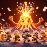 Engage in thrilling gameplay at credit card casinos for UK players with vibrant scenes of treasure and excitement.
