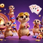 Experience thrilling moments at LV88SEO with 3D meerkats running a vibrant casino.