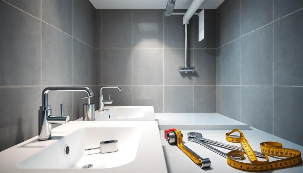 Gestalten Sie die Badezimmerlösungen der sonni sanitär GmbH mit modernen Armaturen und hochwertigen Oberflächen.