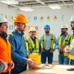 Engaged participants in construction safety classes learning essential skills and techniques for workplace safety.