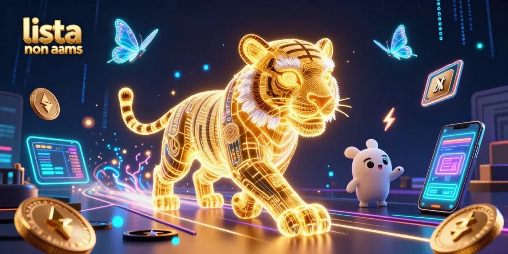 Giocando nei migliori casino non AAMS, il tigre d'energia digitale si muove nel paesaggio del casinò tra anime e monete criptate.