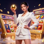 Engage with mahjong in a vibrant casino setting, showcasing slot reels and dynamic gaming elements.