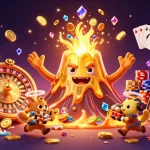 Experience the excitement at Jepangbet with luck and winnings amidst cascading treasures.