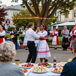 Community gathering celebrating Polish culture at https://www.sfpol.com/ with dance and food in San Francisco.