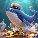 Win big at TK11 with exciting 3D visuals of a whale, narwhal, and dolphins playing casino games.