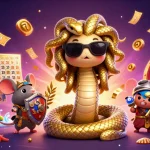 Mengguncang jackpot dalam permainan dax69 slot dengan Medusa bersahabat dan prajurit mouse.