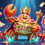 Menyediakan informasi akses dan keamanan akun di rasa4d dengan ilustrasi menarik dari kaisar kepiting emas yang megah.