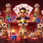 Engage with situs slot excitement as meerkats run a vibrant casino with dynamic gaming elements.